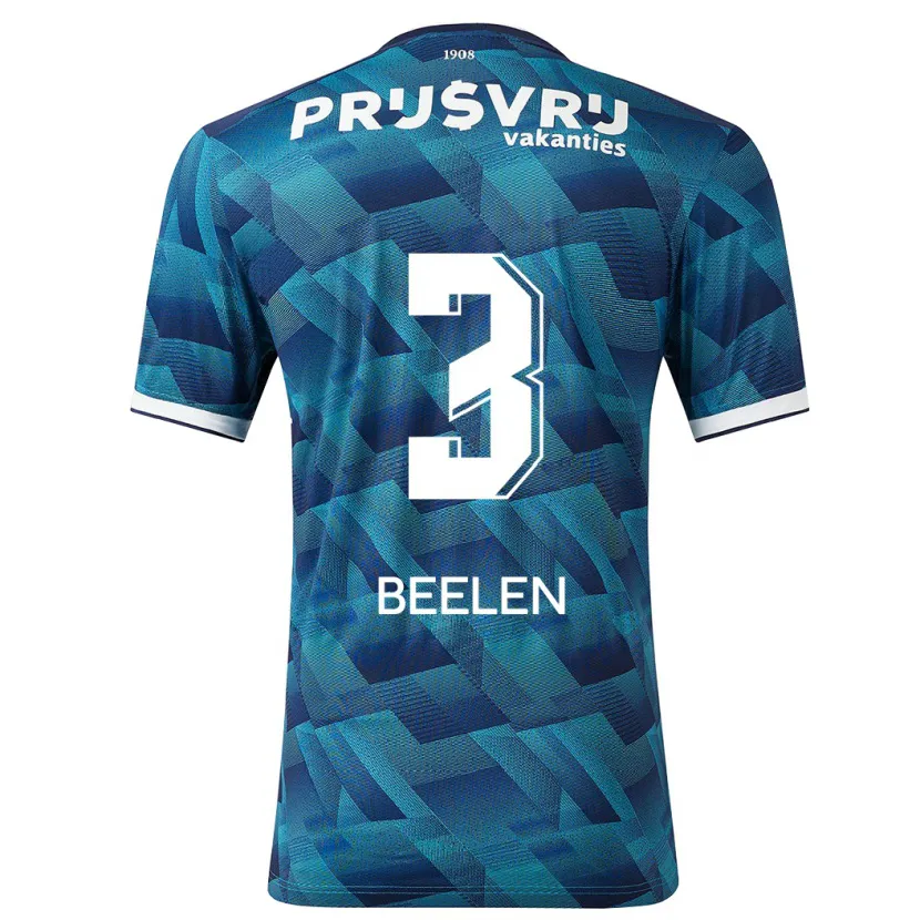 Danxen Niño Camiseta Thomas Beelen #3 Azul 2ª Equipación 2023/24 La Camisa