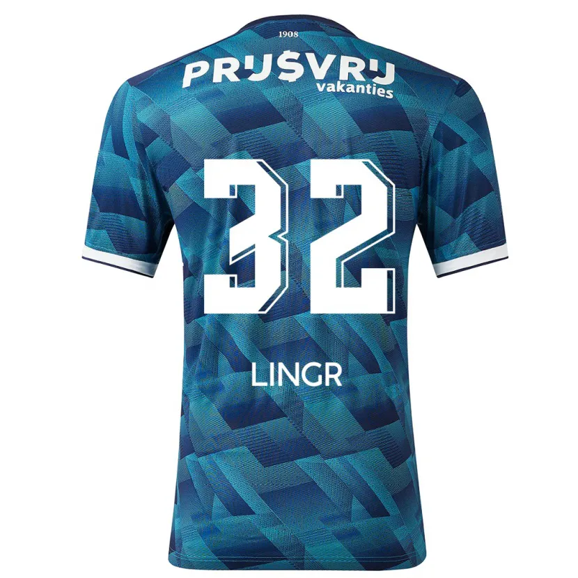 Danxen Niño Camiseta Ondrej Lingr #32 Azul 2ª Equipación 2023/24 La Camisa