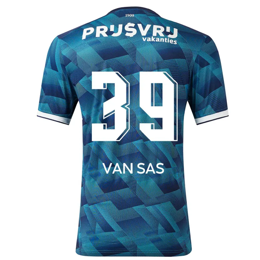 Danxen Niño Camiseta Mikki Van Sas #39 Azul 2ª Equipación 2023/24 La Camisa