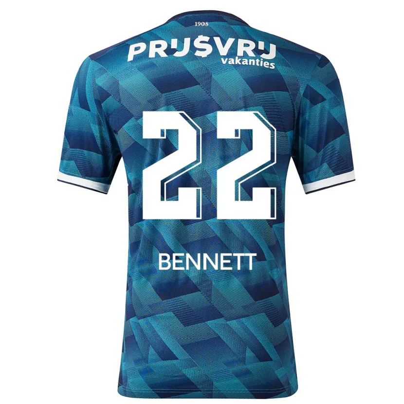 Danxen Niño Camiseta Walter Bennett #22 Azul 2ª Equipación 2023/24 La Camisa