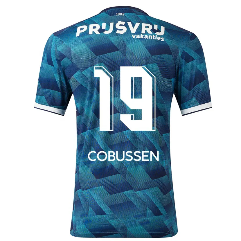 Danxen Niño Camiseta Sophie Cobussen #19 Azul 2ª Equipación 2023/24 La Camisa