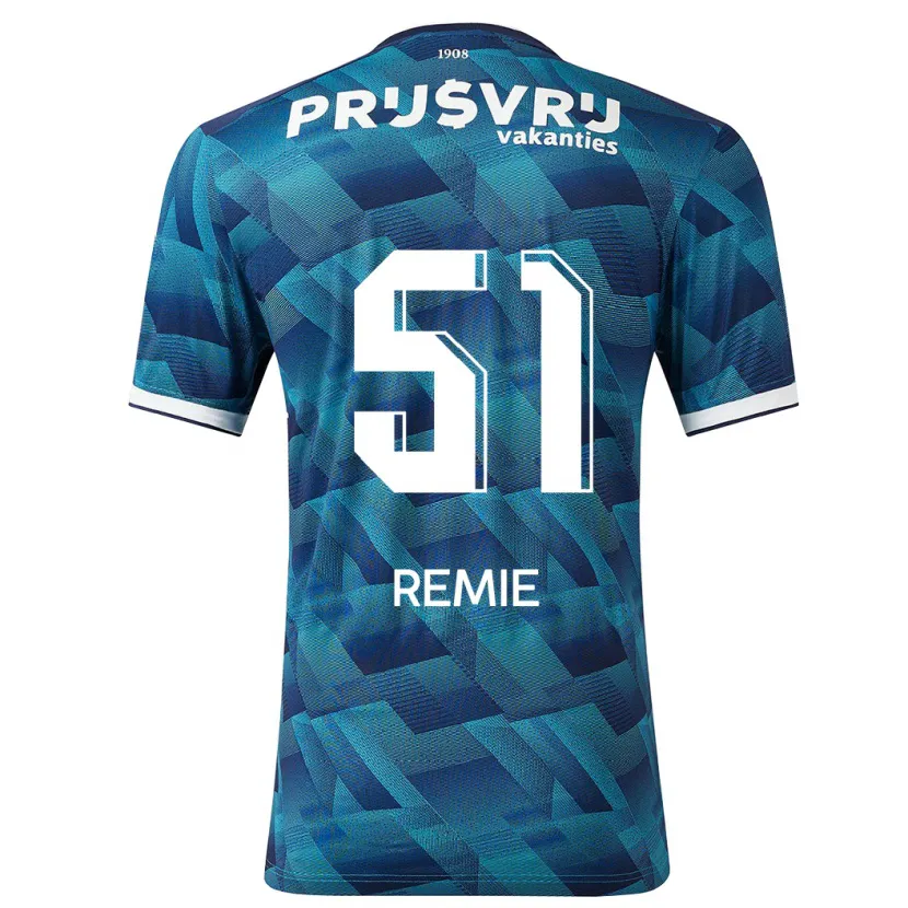 Danxen Niño Camiseta Devin Remie #51 Azul 2ª Equipación 2023/24 La Camisa