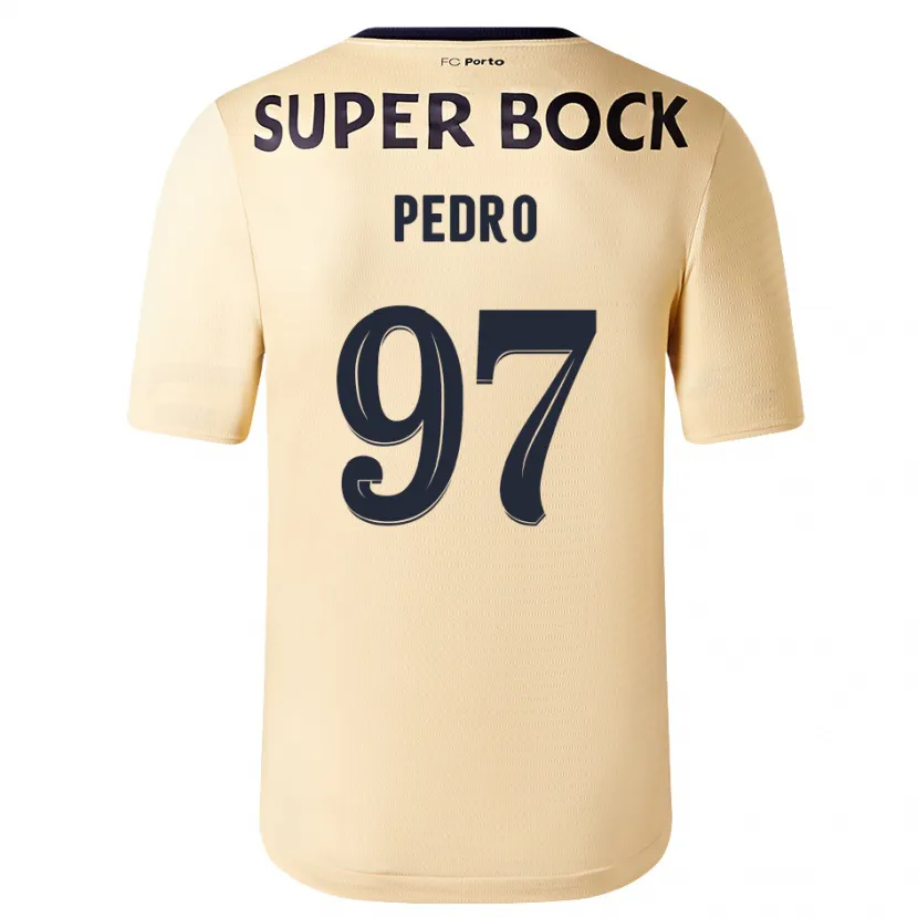 Danxen Niño Camiseta Zé Pedro #97 Beige-Dorado 2ª Equipación 2023/24 La Camisa