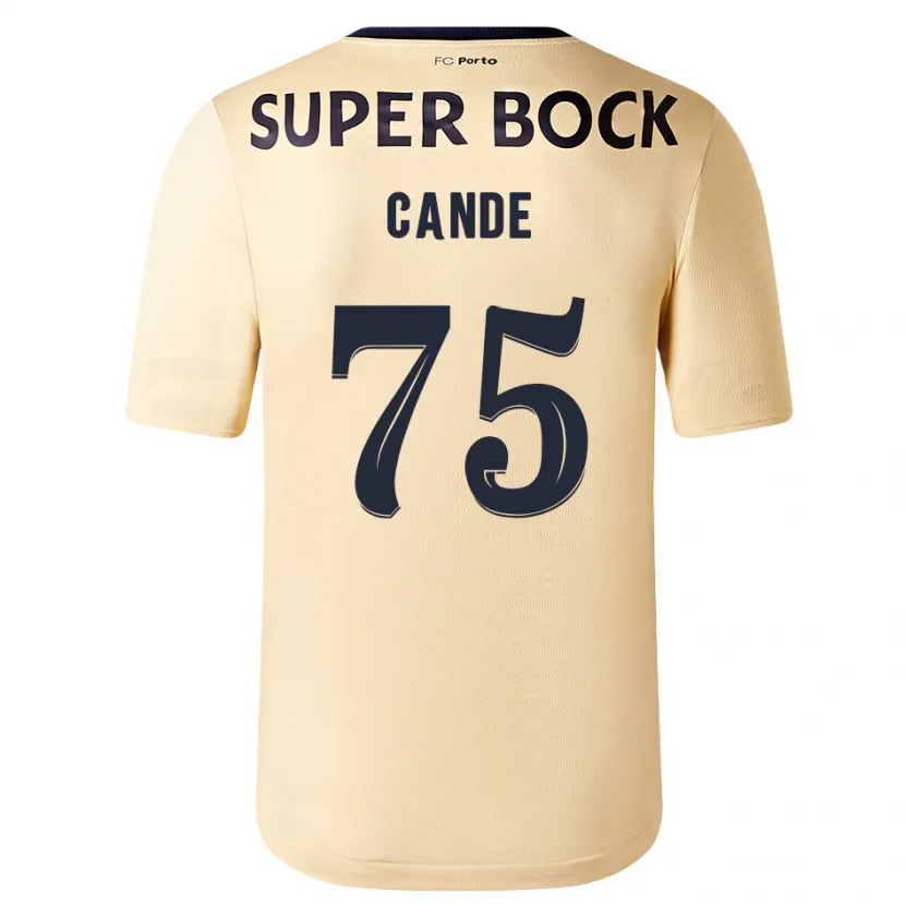 Danxen Niño Camiseta Anhá Cande #75 Beige-Dorado 2ª Equipación 2023/24 La Camisa