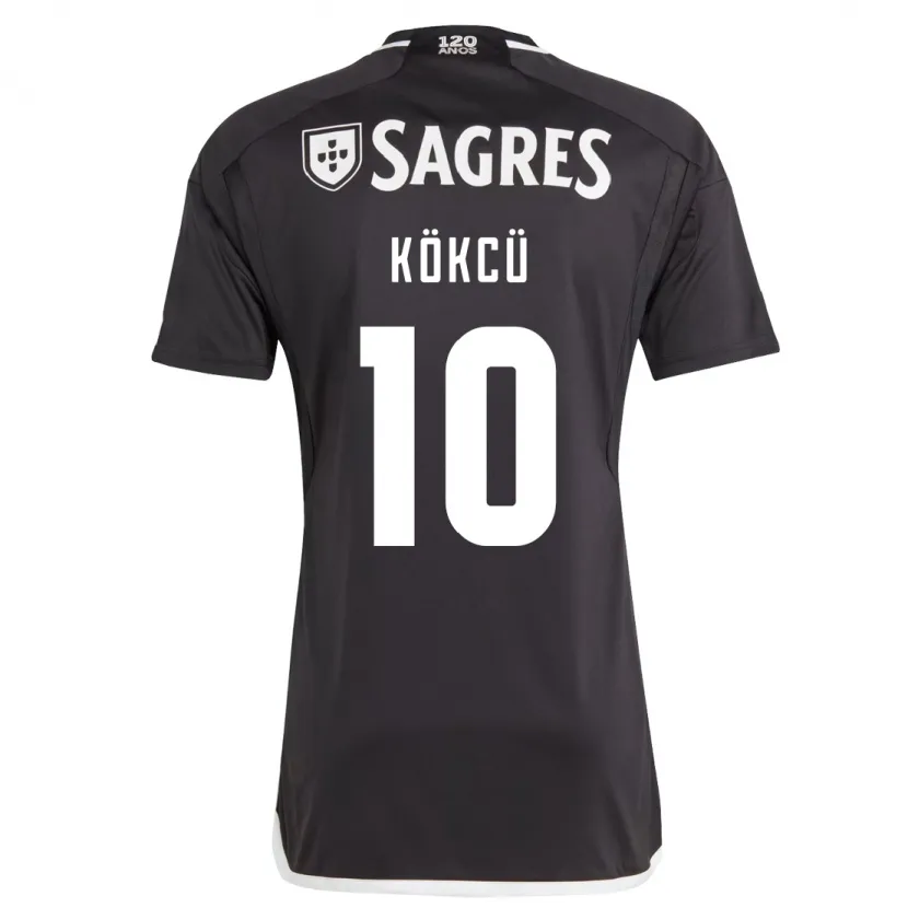 Danxen Niño Camiseta Orkun Kökcü #10 Negro 2ª Equipación 2023/24 La Camisa