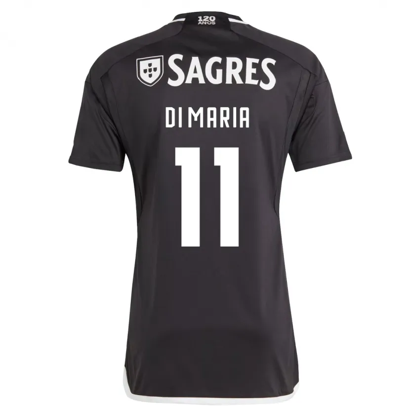 Danxen Niño Camiseta Ángel Di María #11 Negro 2ª Equipación 2023/24 La Camisa