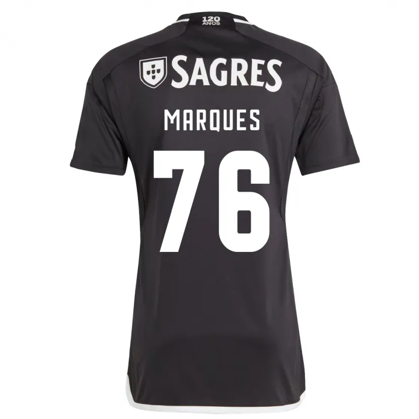 Danxen Niño Camiseta Gustavo Marques #76 Negro 2ª Equipación 2023/24 La Camisa