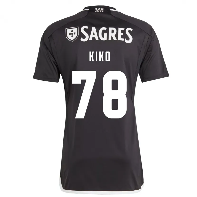 Danxen Niño Camiseta Kiko #78 Negro 2ª Equipación 2023/24 La Camisa