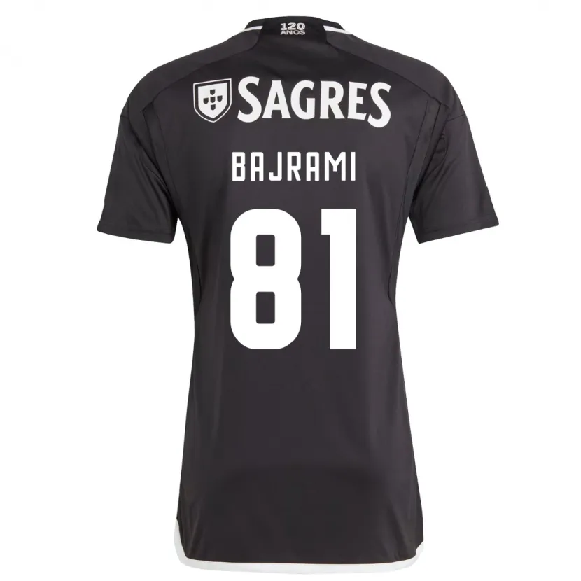 Danxen Niño Camiseta Adrian Bajrami #81 Negro 2ª Equipación 2023/24 La Camisa