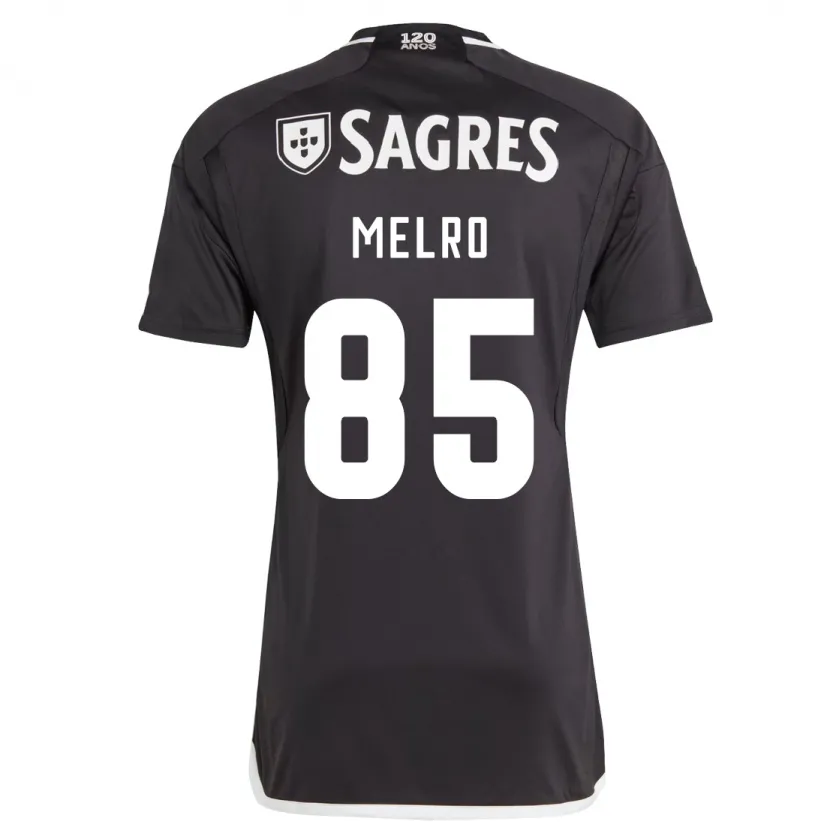 Danxen Niño Camiseta José Melro #85 Negro 2ª Equipación 2023/24 La Camisa