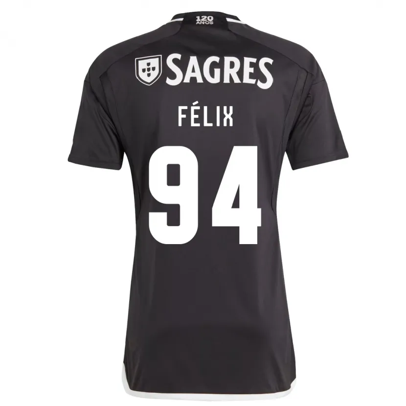 Danxen Niño Camiseta Hugo Félix #94 Negro 2ª Equipación 2023/24 La Camisa