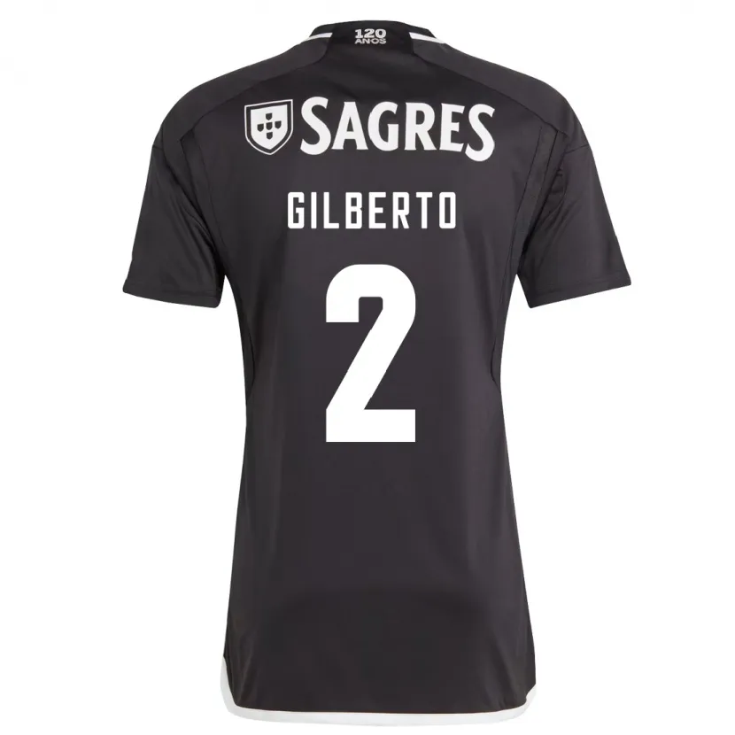 Danxen Niño Camiseta Gilberto #2 Negro 2ª Equipación 2023/24 La Camisa