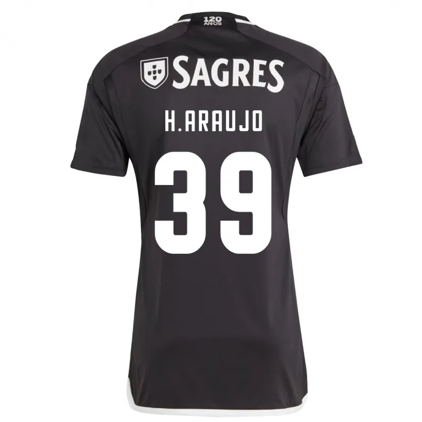 Danxen Niño Camiseta Henrique Araujo #39 Negro 2ª Equipación 2023/24 La Camisa