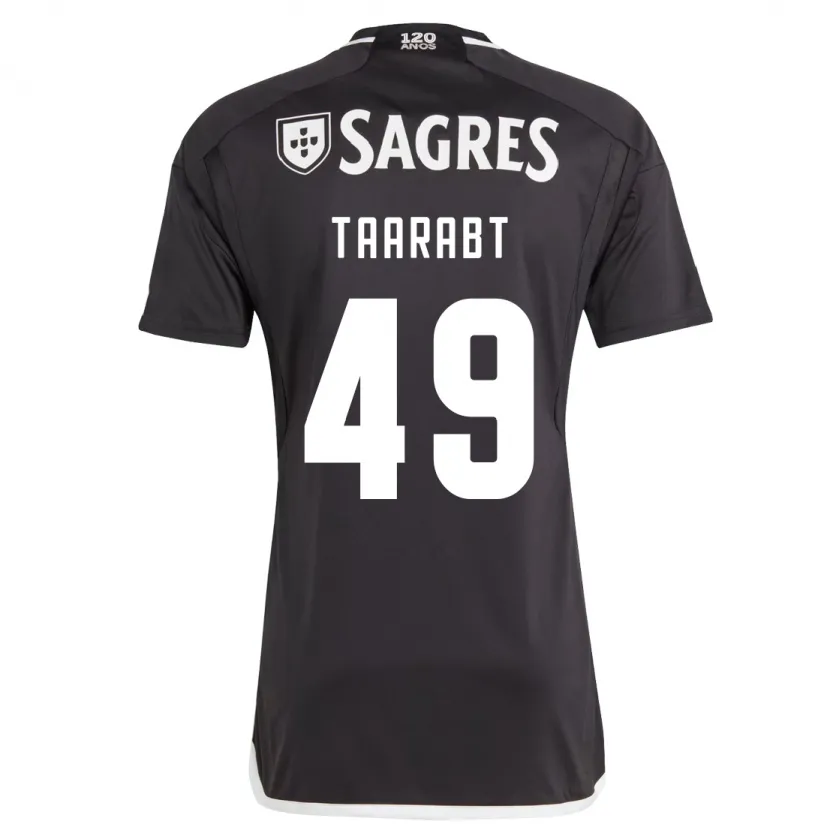 Danxen Niño Camiseta Adel Taarabt #49 Negro 2ª Equipación 2023/24 La Camisa