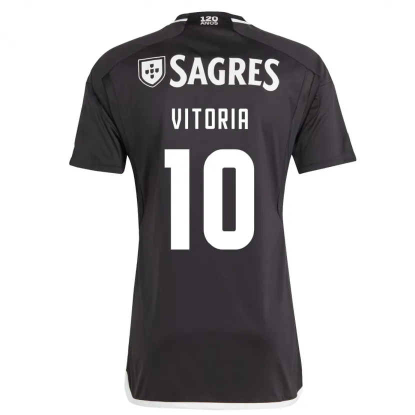 Danxen Niño Camiseta Ana Vitoria #10 Negro 2ª Equipación 2023/24 La Camisa