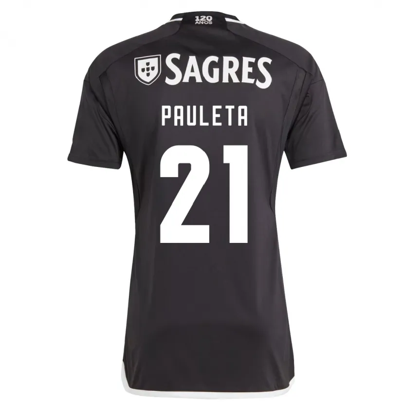 Danxen Niño Camiseta Pauleta #21 Negro 2ª Equipación 2023/24 La Camisa