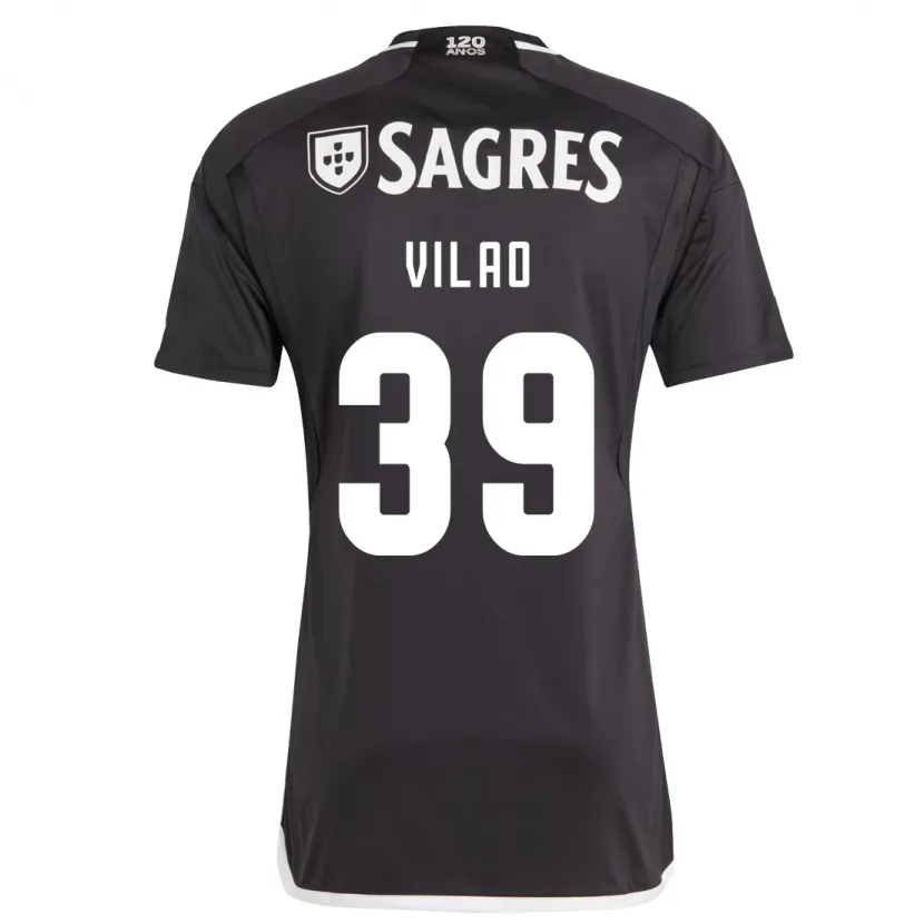 Danxen Niño Camiseta Carolina Vilao #39 Negro 2ª Equipación 2023/24 La Camisa