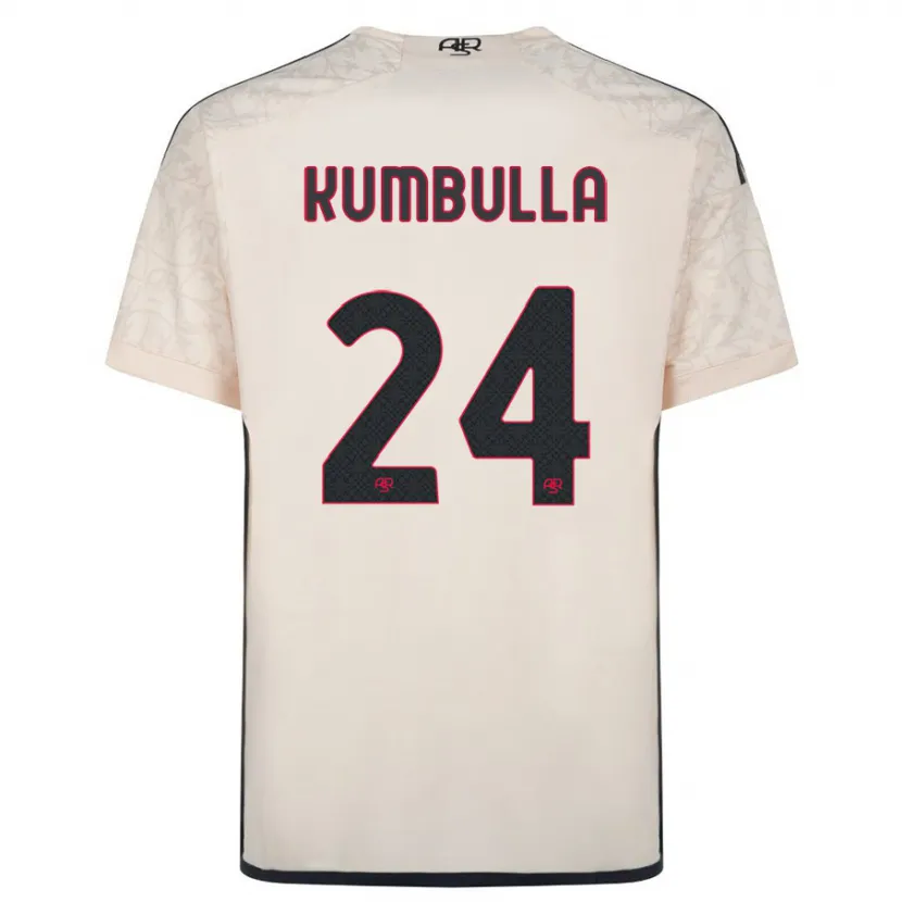 Danxen Niño Camiseta Marash Kumbulla #24 Blanquecino 2ª Equipación 2023/24 La Camisa