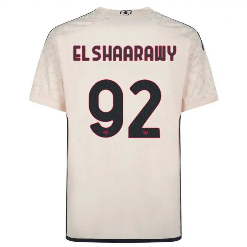 Danxen Niño Camiseta Stephan El Shaarawy #92 Blanquecino 2ª Equipación 2023/24 La Camisa