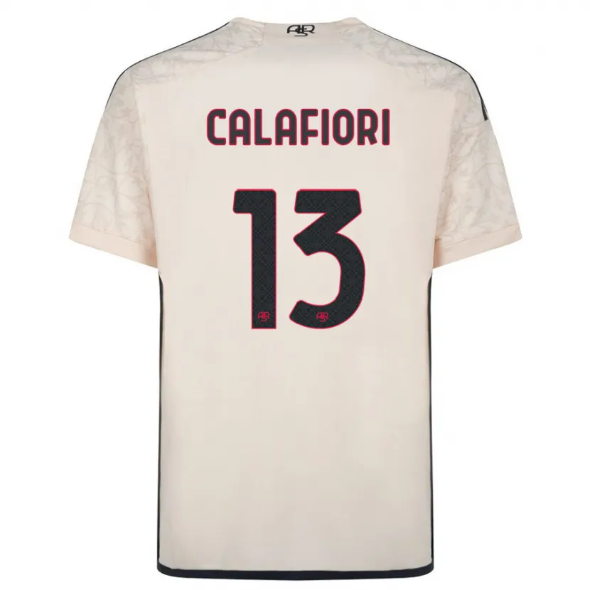 Danxen Niño Camiseta Riccardo Calafiori #13 Blanquecino 2ª Equipación 2023/24 La Camisa