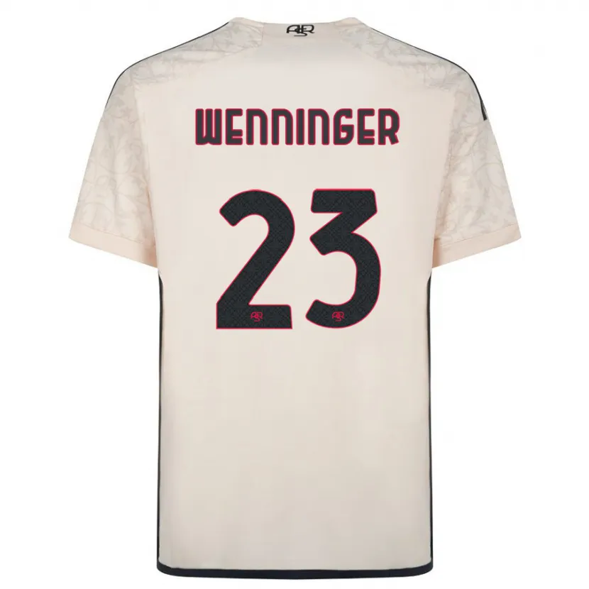 Danxen Niño Camiseta Carina Wenninger #23 Blanquecino 2ª Equipación 2023/24 La Camisa