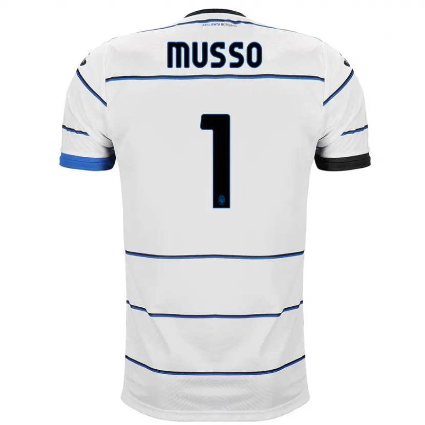 Danxen Niño Camiseta Juan Musso #1 Blanco 2ª Equipación 2023/24 La Camisa