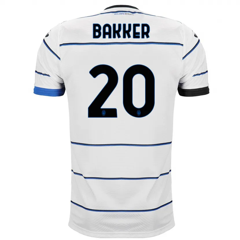 Danxen Niño Camiseta Mitchel Bakker #20 Blanco 2ª Equipación 2023/24 La Camisa