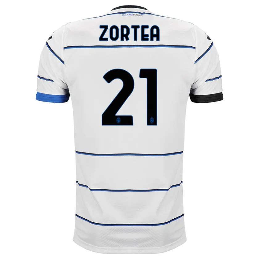 Danxen Niño Camiseta Nadir Zortea #21 Blanco 2ª Equipación 2023/24 La Camisa