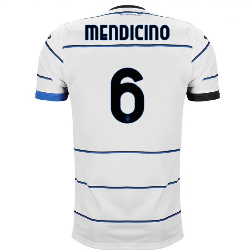 Danxen Niño Camiseta Leonardo Mendicino #6 Blanco 2ª Equipación 2023/24 La Camisa