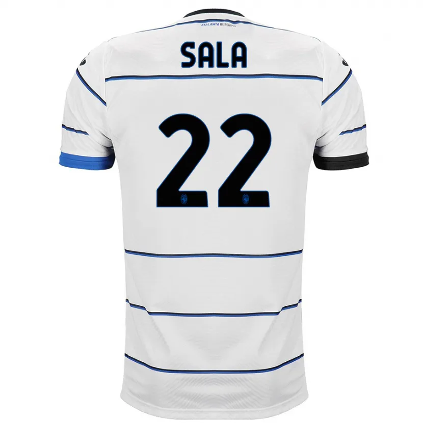 Danxen Niño Camiseta Lorenzo Sala #22 Blanco 2ª Equipación 2023/24 La Camisa