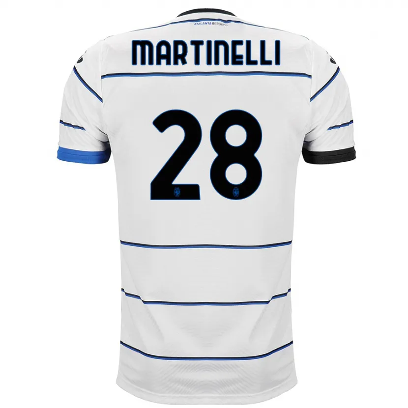 Danxen Niño Camiseta Gabriel Martinelli #28 Blanco 2ª Equipación 2023/24 La Camisa