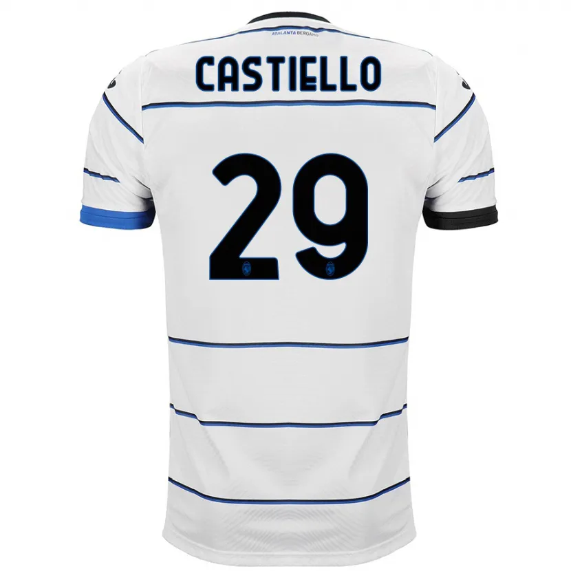 Danxen Niño Camiseta Alex Castiello #29 Blanco 2ª Equipación 2023/24 La Camisa