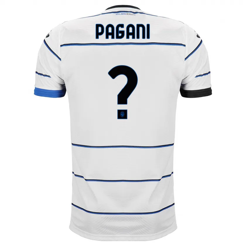 Danxen Niño Camiseta Federico Pagani #0 Blanco 2ª Equipación 2023/24 La Camisa