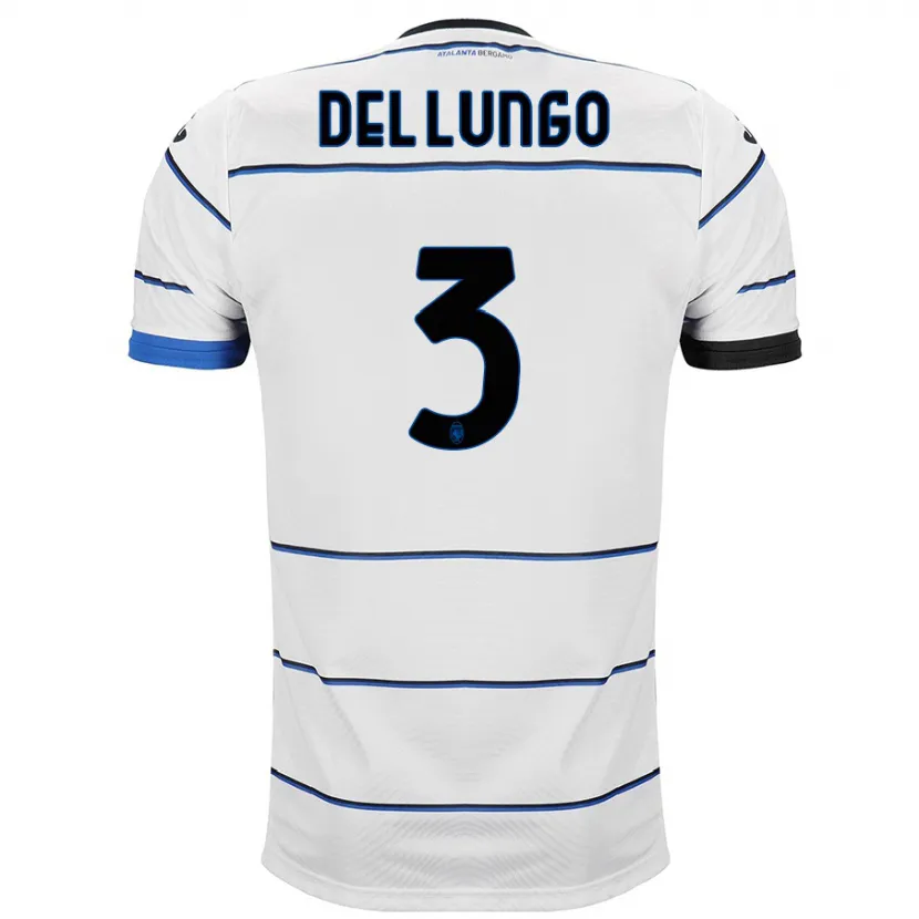 Danxen Niño Camiseta Tommaso Del Lungo #3 Blanco 2ª Equipación 2023/24 La Camisa