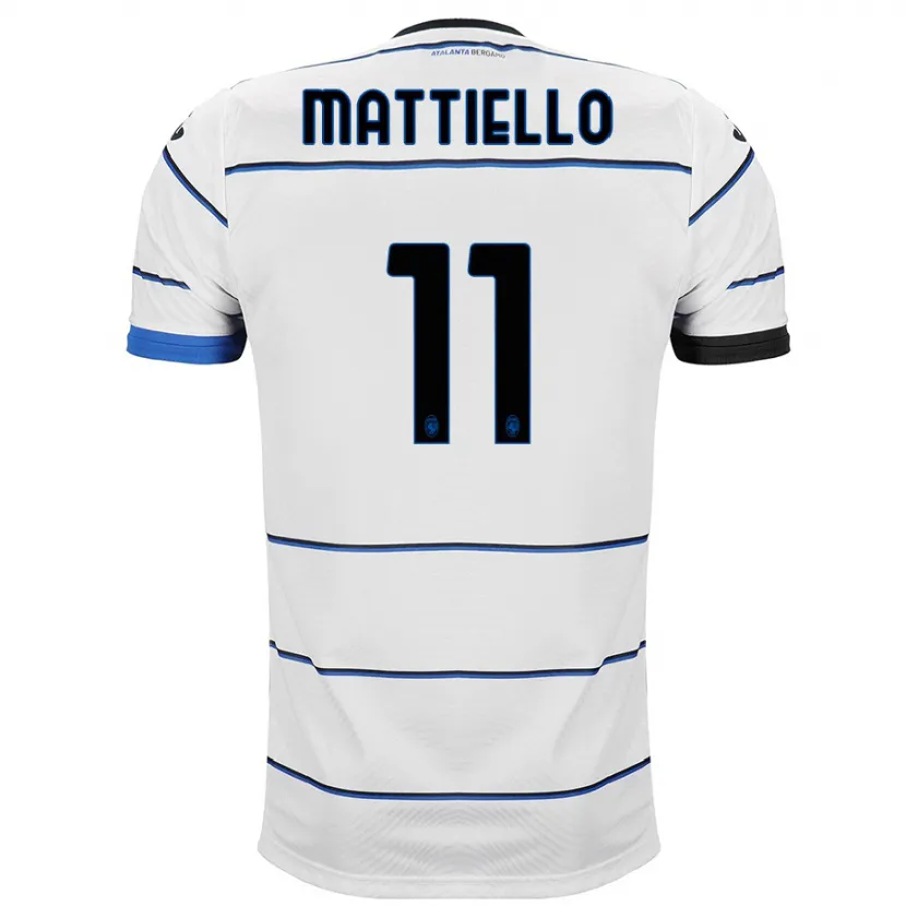 Danxen Niño Camiseta Federico Mattiello #11 Blanco 2ª Equipación 2023/24 La Camisa