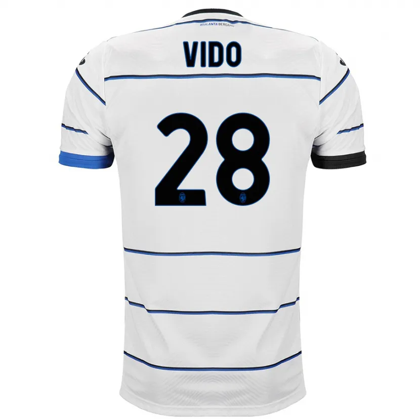 Danxen Niño Camiseta Luca Vido #28 Blanco 2ª Equipación 2023/24 La Camisa