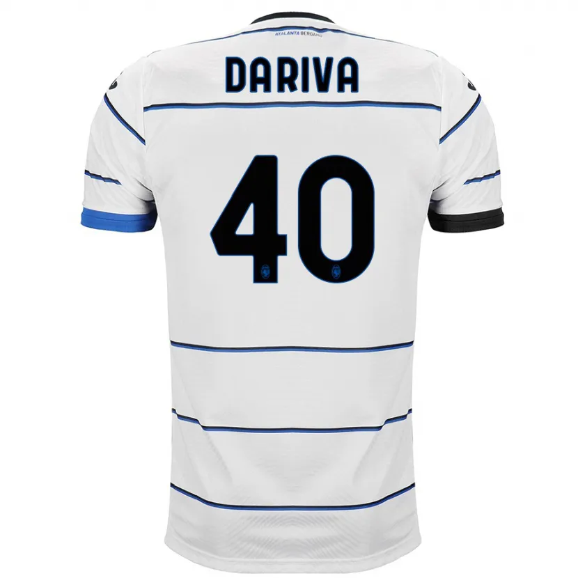 Danxen Niño Camiseta Jacopo Da Riva #40 Blanco 2ª Equipación 2023/24 La Camisa