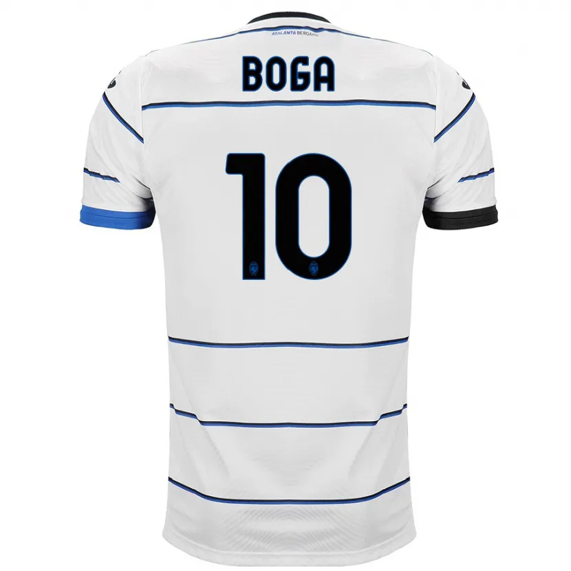 Danxen Niño Camiseta Jeremie Boga #10 Blanco 2ª Equipación 2023/24 La Camisa