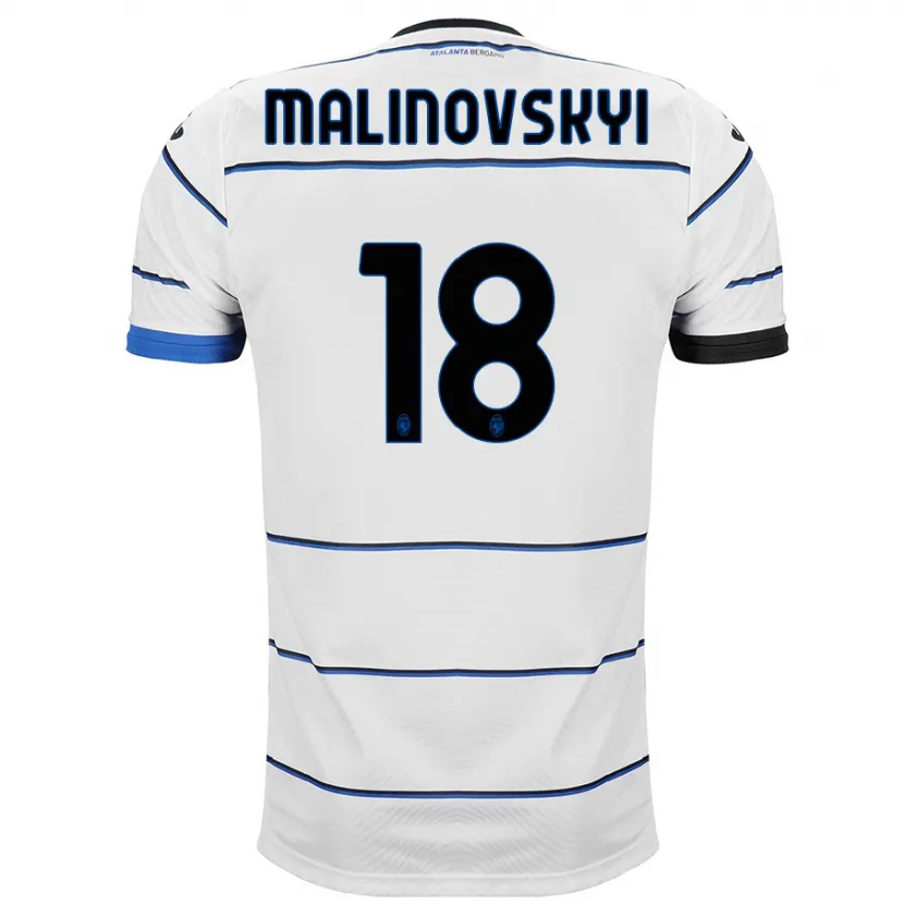 Danxen Niño Camiseta Ruslan Malinovskyi #18 Blanco 2ª Equipación 2023/24 La Camisa