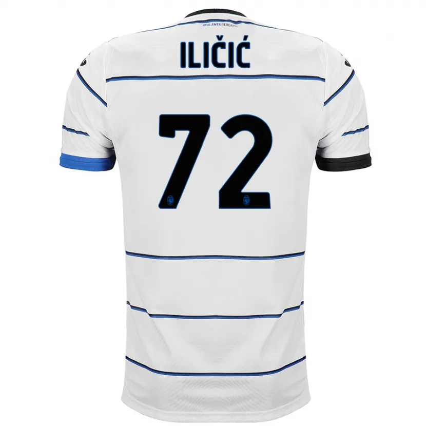 Danxen Niño Camiseta Josip Ilicic #72 Blanco 2ª Equipación 2023/24 La Camisa