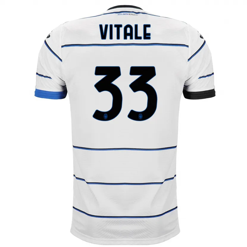 Danxen Niño Camiseta Francesca Vitale #33 Blanco 2ª Equipación 2023/24 La Camisa