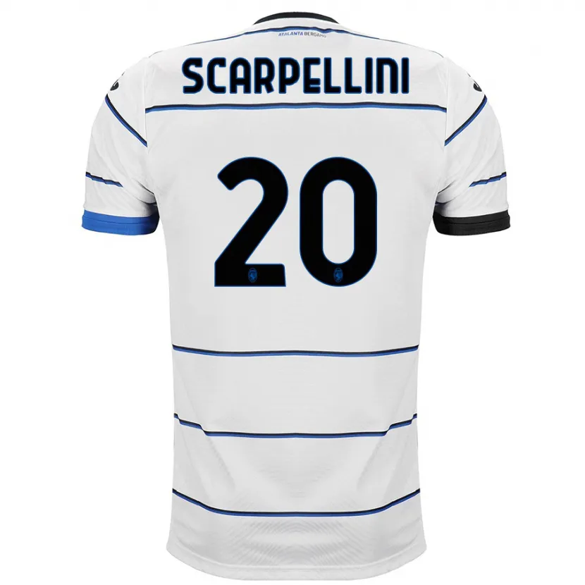 Danxen Niño Camiseta Andrea Scarpellini #20 Blanco 2ª Equipación 2023/24 La Camisa