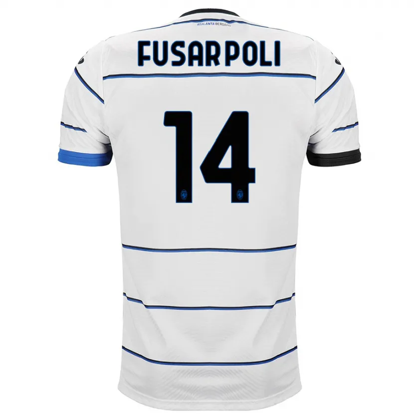 Danxen Niño Camiseta Giulia Fusar Poli #14 Blanco 2ª Equipación 2023/24 La Camisa