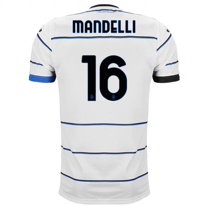 Danxen Niño Camiseta Giulia Mandelli #16 Blanco 2ª Equipación 2023/24 La Camisa