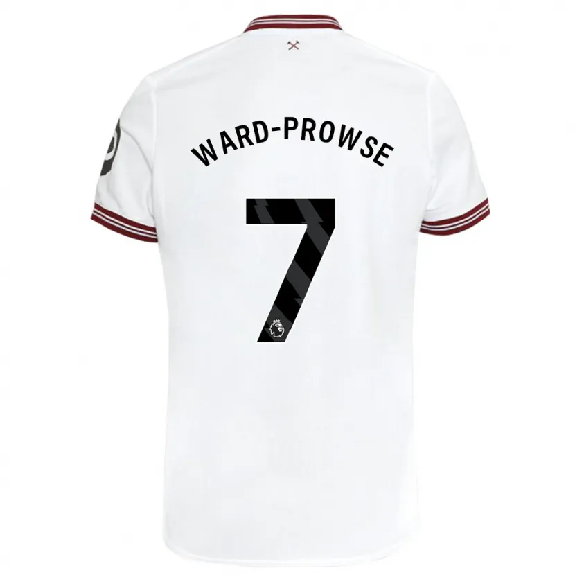 Danxen Hombre Camiseta James Ward-Prowse #7 Blanco 2ª Equipación 2023/24 La Camisa