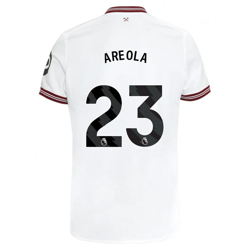 Danxen Hombre Camiseta Alphonse Areola #23 Blanco 2ª Equipación 2023/24 La Camisa