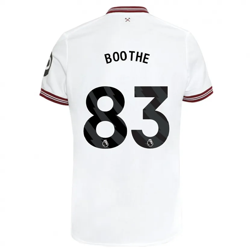 Danxen Hombre Camiseta Sebastian Boothe #83 Blanco 2ª Equipación 2023/24 La Camisa