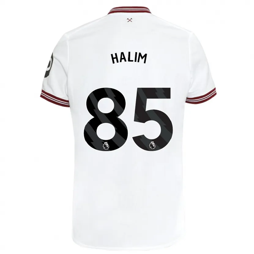 Danxen Hombre Camiseta Mehmet Halim #85 Blanco 2ª Equipación 2023/24 La Camisa