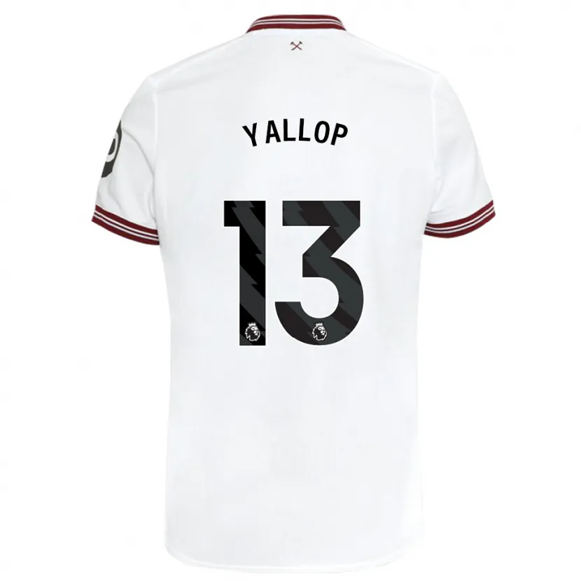 Danxen Hombre Camiseta Tameka Yallop #13 Blanco 2ª Equipación 2023/24 La Camisa