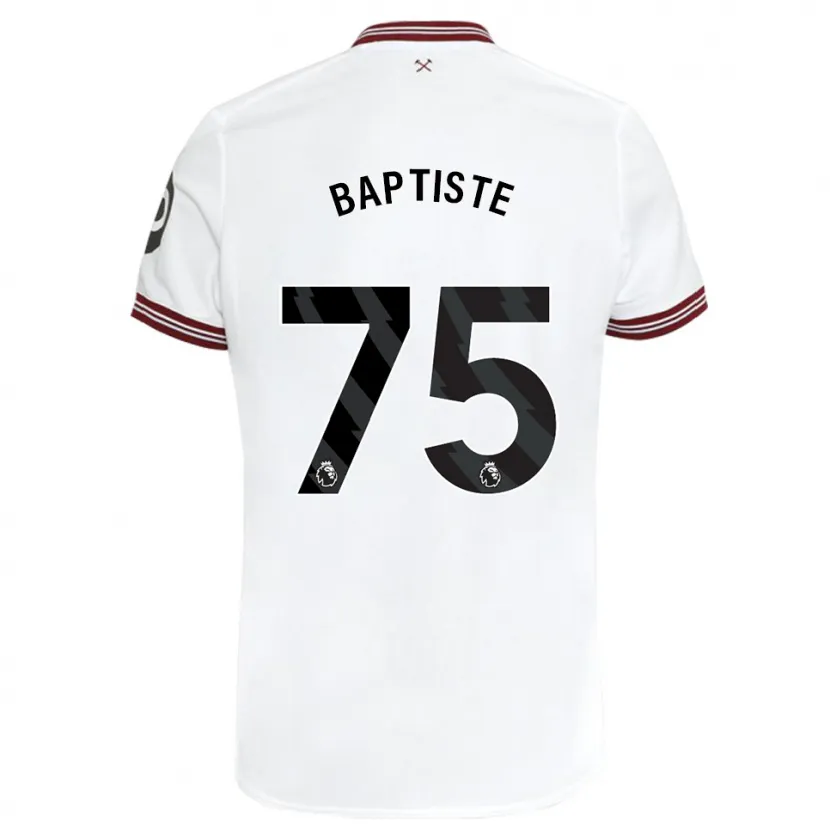 Danxen Hombre Camiseta Jamal Baptiste #75 Blanco 2ª Equipación 2023/24 La Camisa